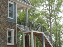 rod iron railings and balusters
