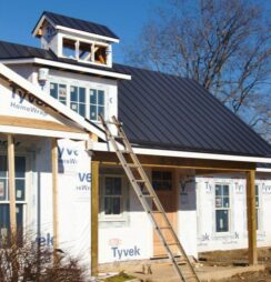 metal roof install